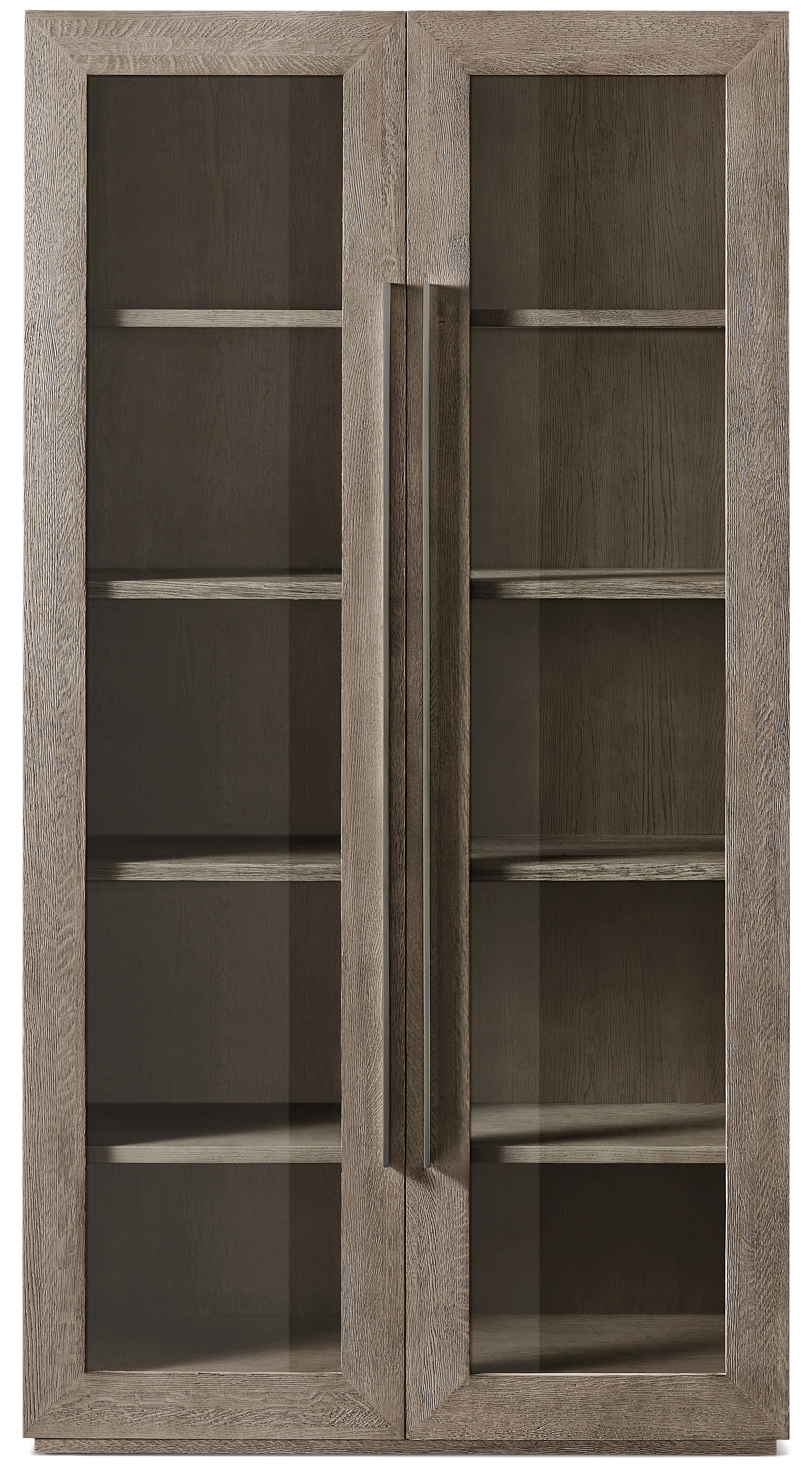 Aelia Camlı Dolap — Grey Meşe/ Pewter