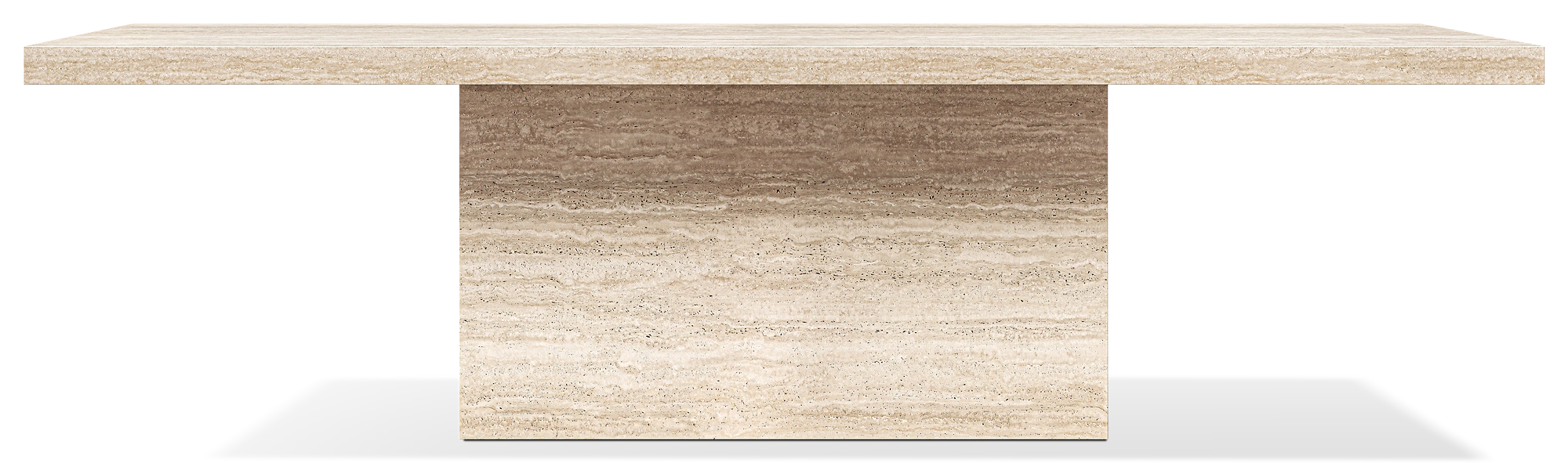 Rhea Dikdörtgen Masa — İtalyan Classico Travertine