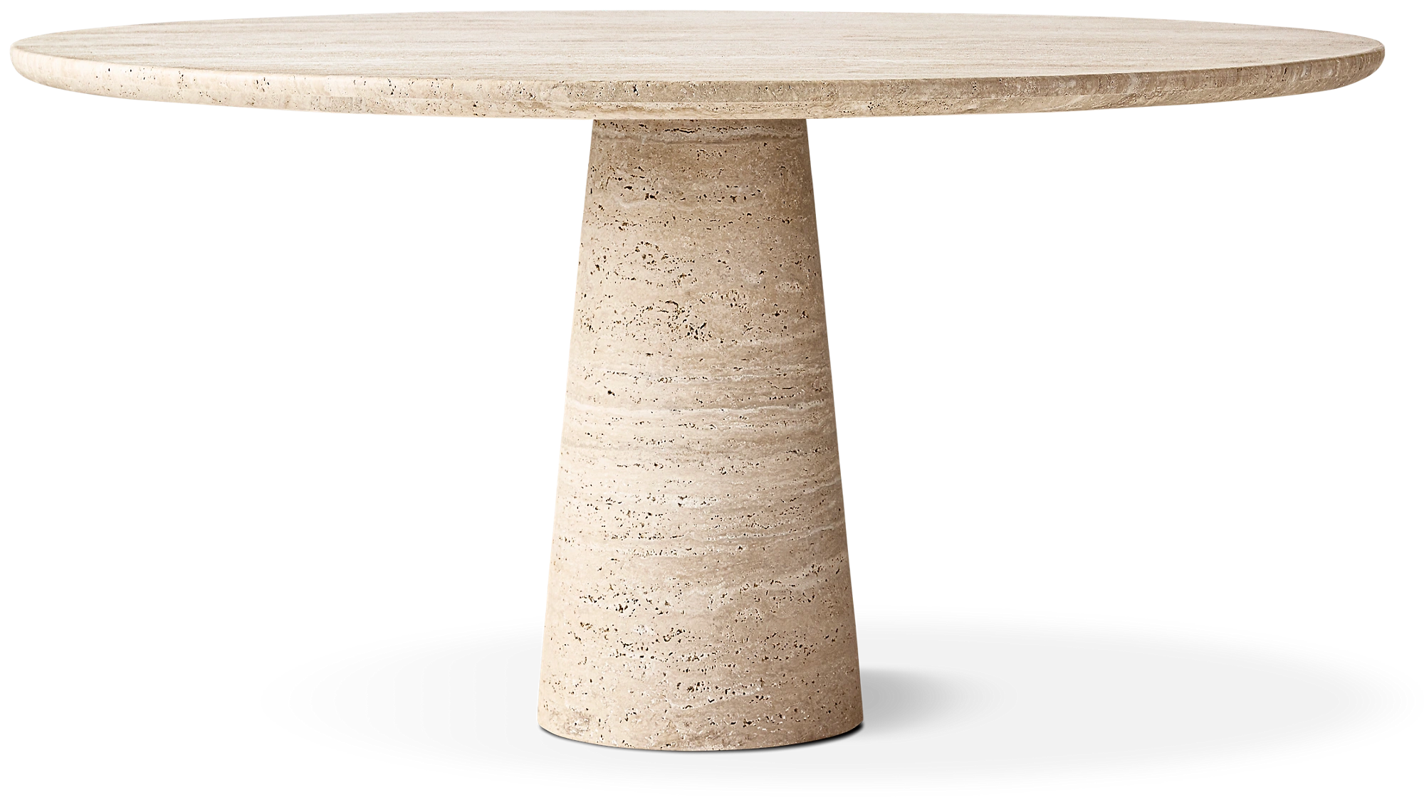 Celis Yuvarlak Masa — İtalyan Classico Travertine