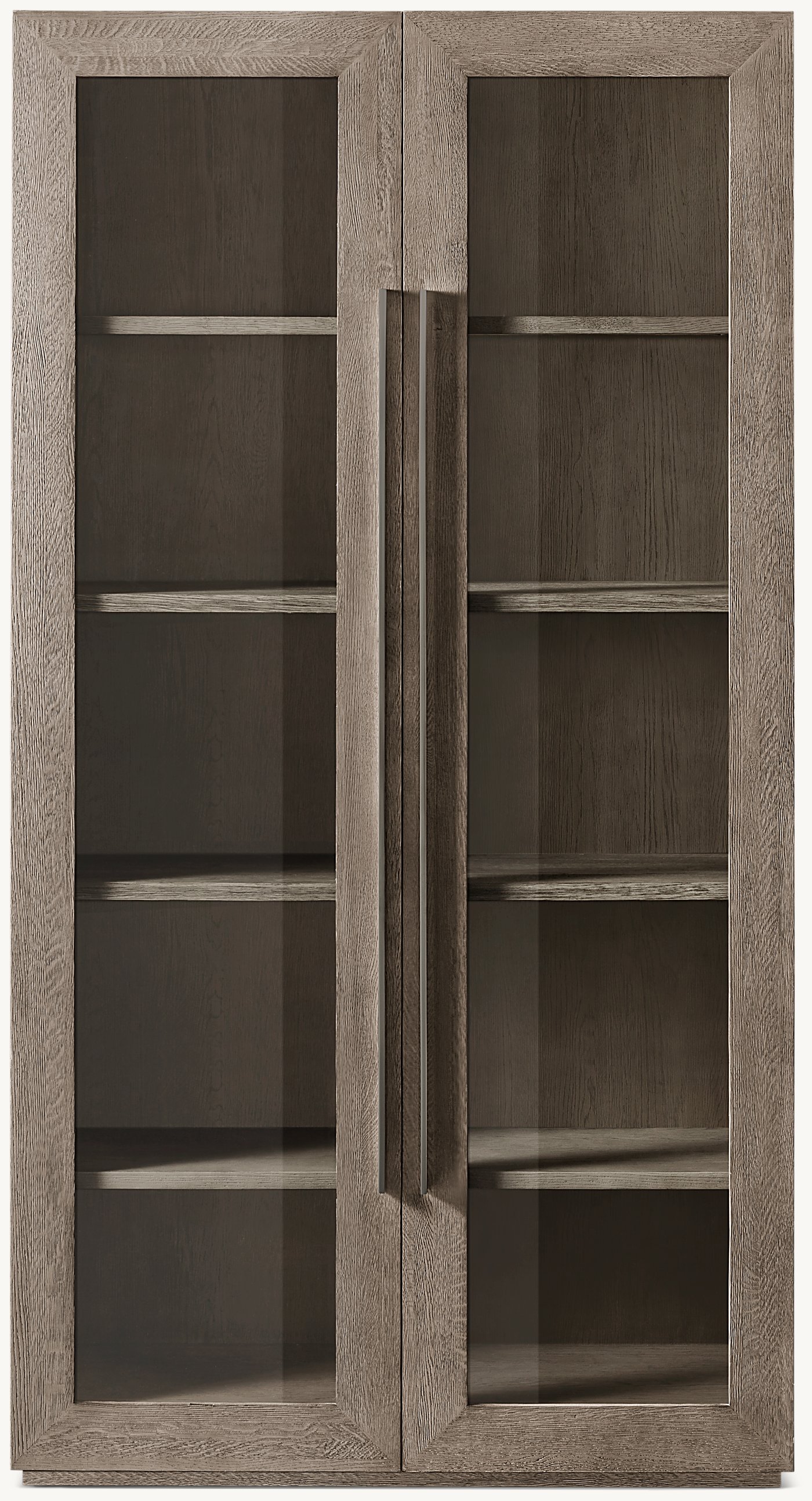 Aelia Camlı Dolap — Grey Meşe/ Pewter